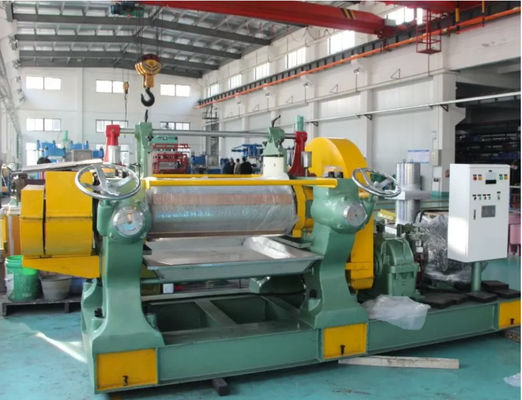 400MM الأسطوانة المطاط يضاعف معدات المطاط آلة خلط للسيليكون الصلب