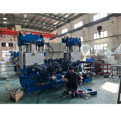 العلامة التجارية الشهيرة PLC 300 طن اللون الأزرق المطاط السيليكون آلة الضغط الساخن لصنع منتجات المطاط قطع غيار السيارات